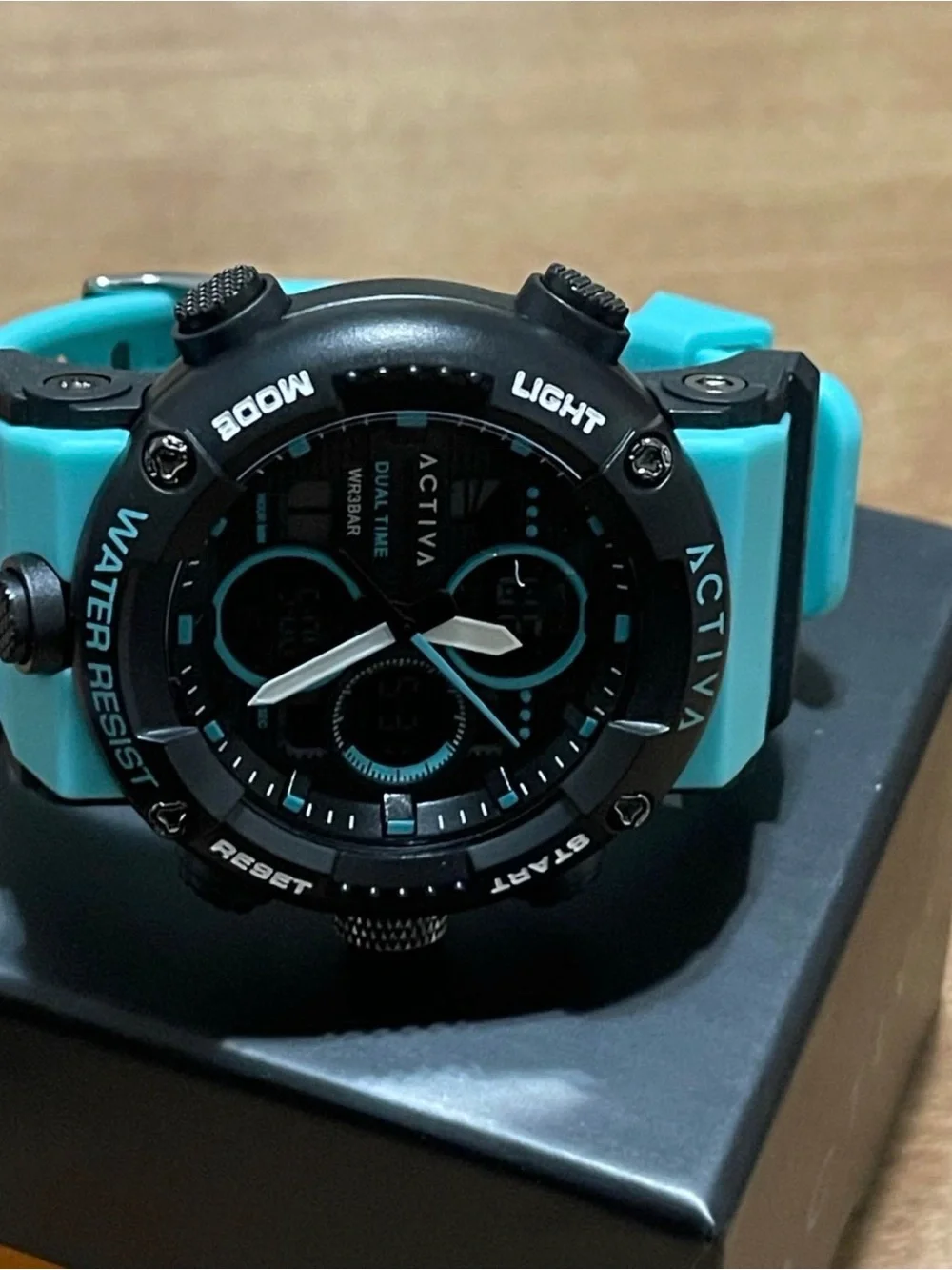 Activa X Invicta Digital Analog Men's Watch - 52mm. Teal. Blue new